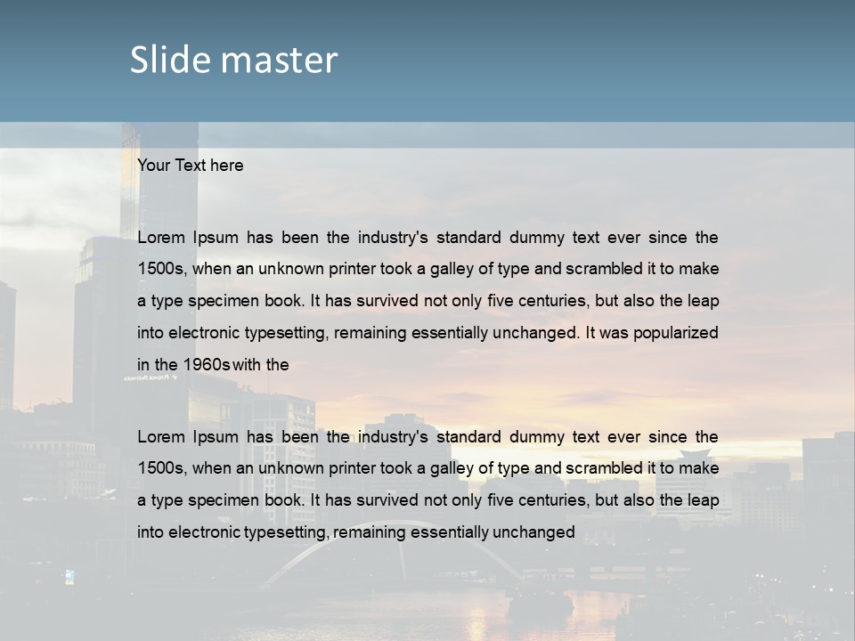 Cityscape Australia Urban PowerPoint Template