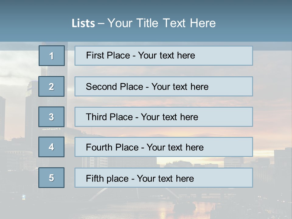 Cityscape Australia Urban PowerPoint Template