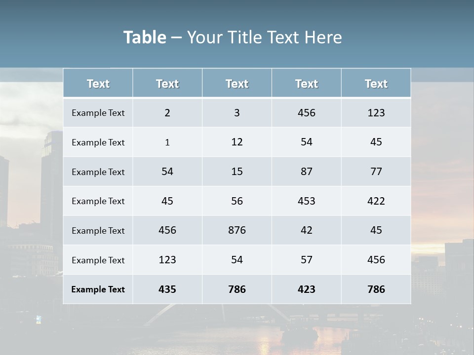 Cityscape Australia Urban PowerPoint Template