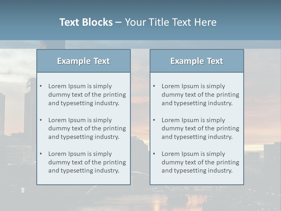 Cityscape Australia Urban PowerPoint Template
