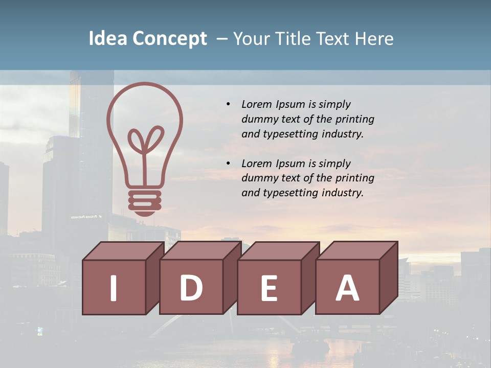 Cityscape Australia Urban PowerPoint Template