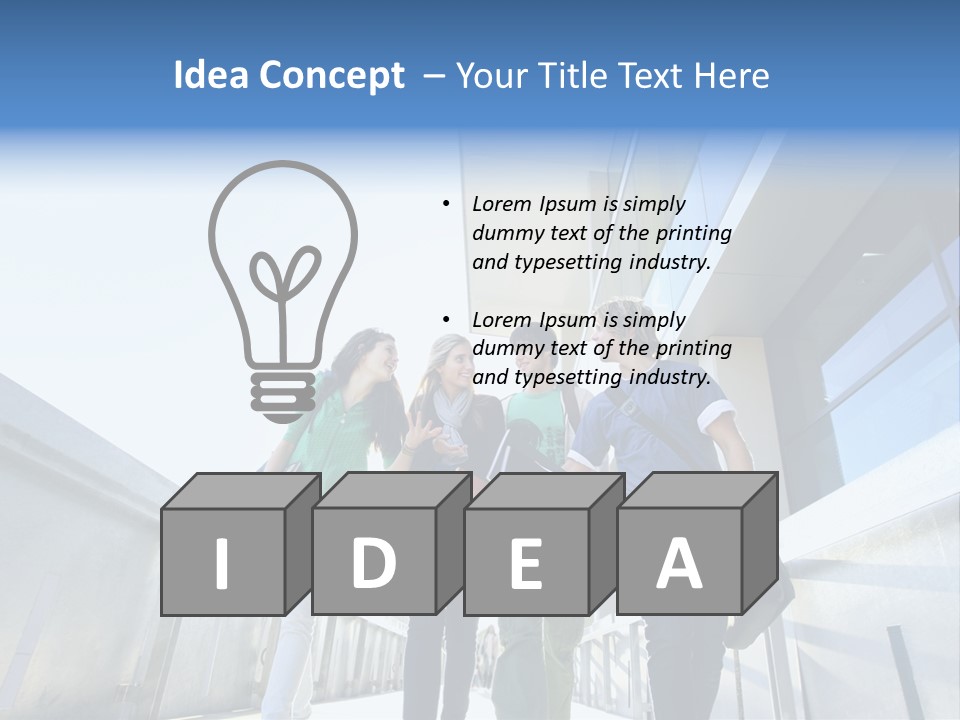 Happy Carrying Lifestyle PowerPoint Template