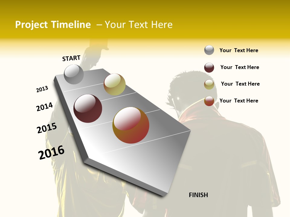 Two People Modern Ballet One Woman PowerPoint Template