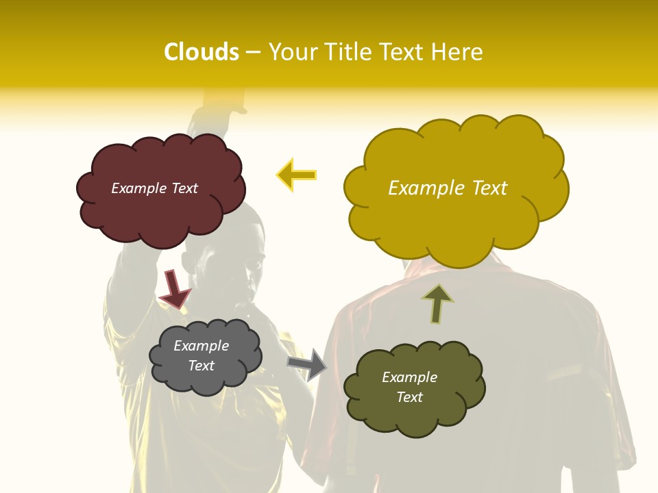 Two People Modern Ballet One Woman PowerPoint Template