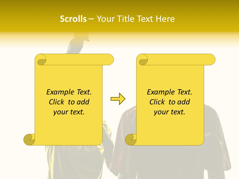 Two People Modern Ballet One Woman PowerPoint Template