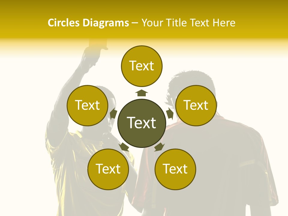 Two People Modern Ballet One Woman PowerPoint Template