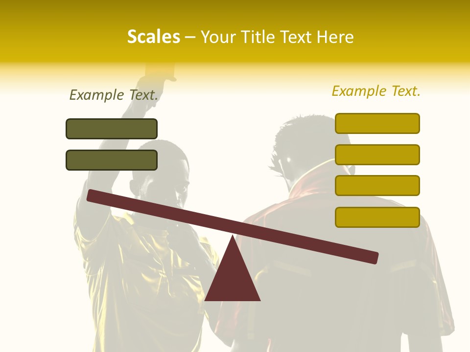 Two People Modern Ballet One Woman PowerPoint Template