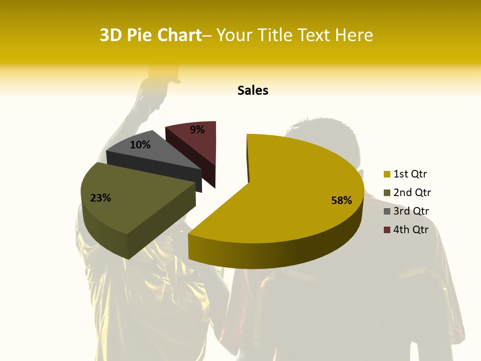 Two People Modern Ballet One Woman PowerPoint Template