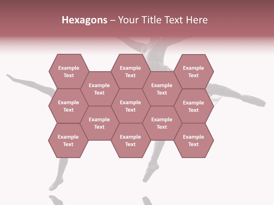 Two People Modern Ballet One Woman PowerPoint Template