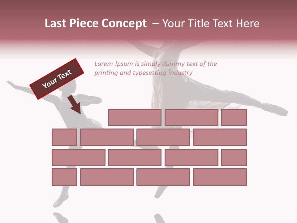 Two People Modern Ballet One Woman PowerPoint Template