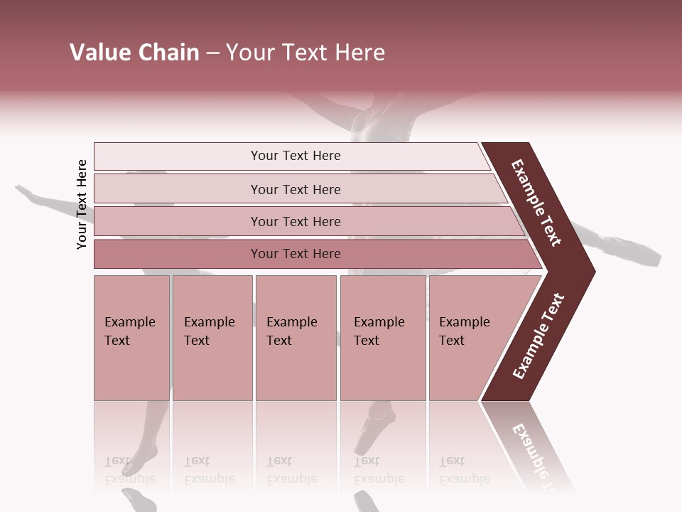 Two People Modern Ballet One Woman PowerPoint Template