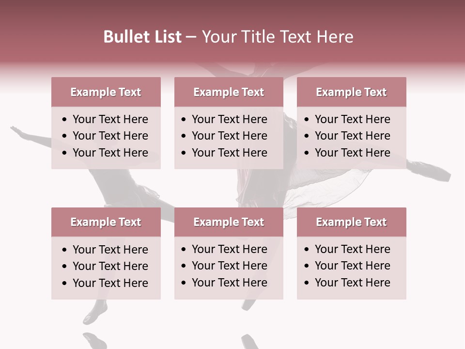 Two People Modern Ballet One Woman PowerPoint Template