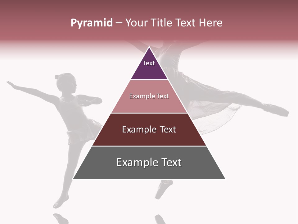 Two People Modern Ballet One Woman PowerPoint Template