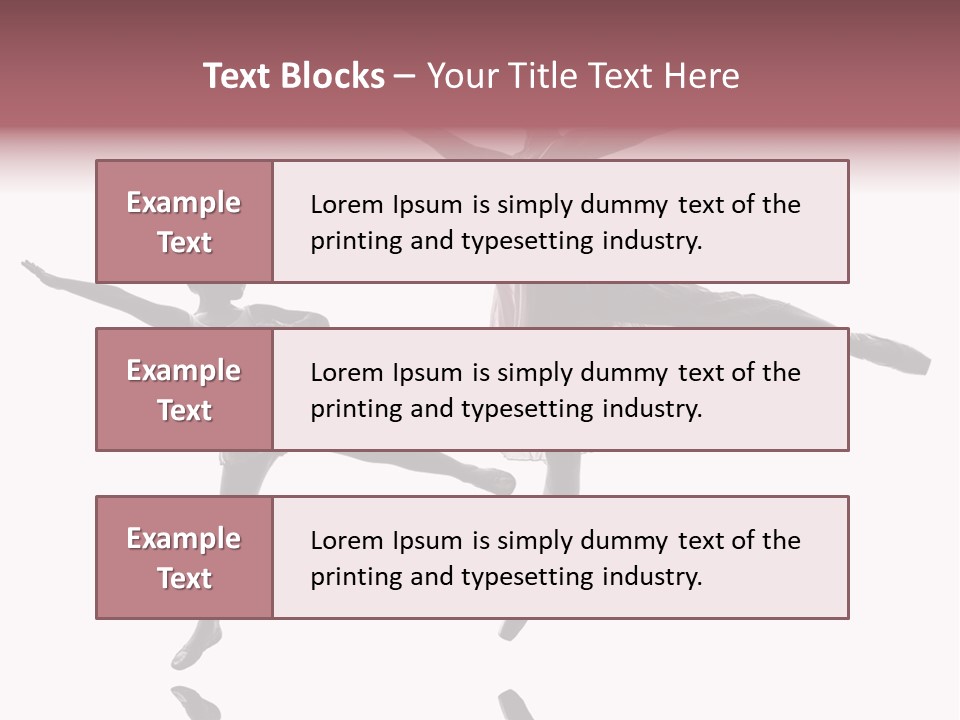 Two People Modern Ballet One Woman PowerPoint Template