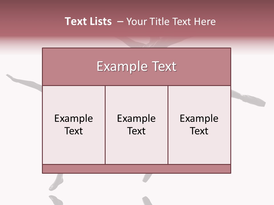 Two People Modern Ballet One Woman PowerPoint Template
