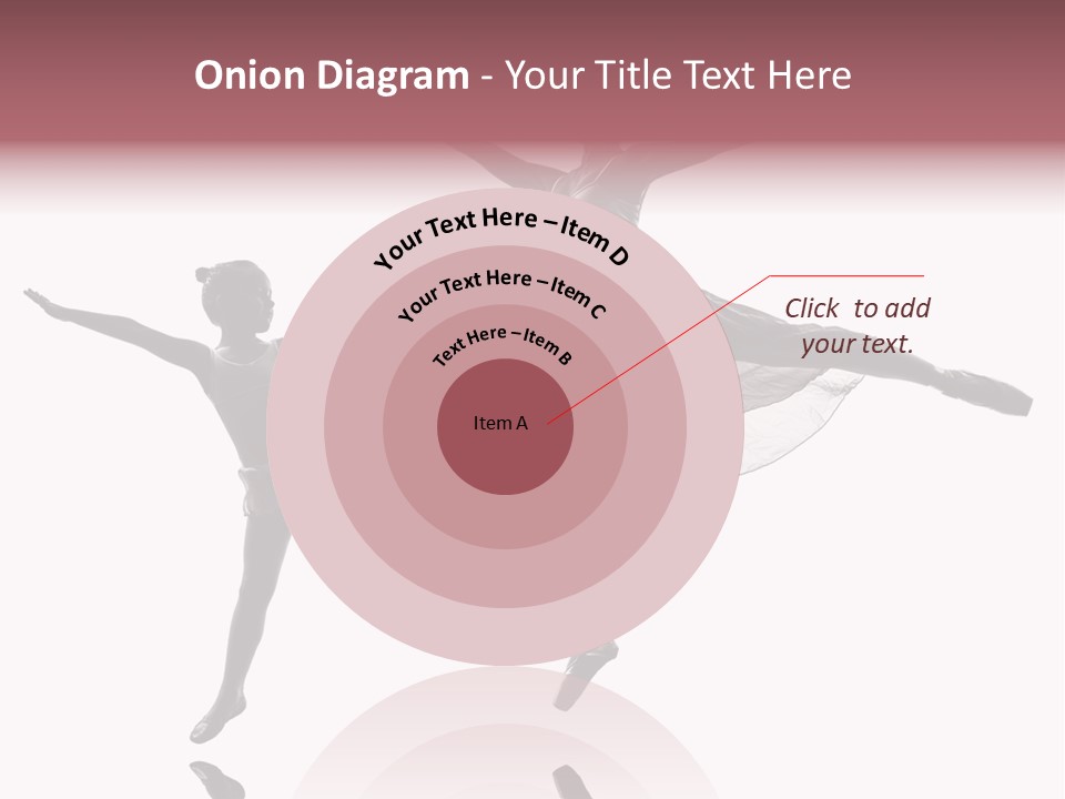 Two People Modern Ballet One Woman PowerPoint Template