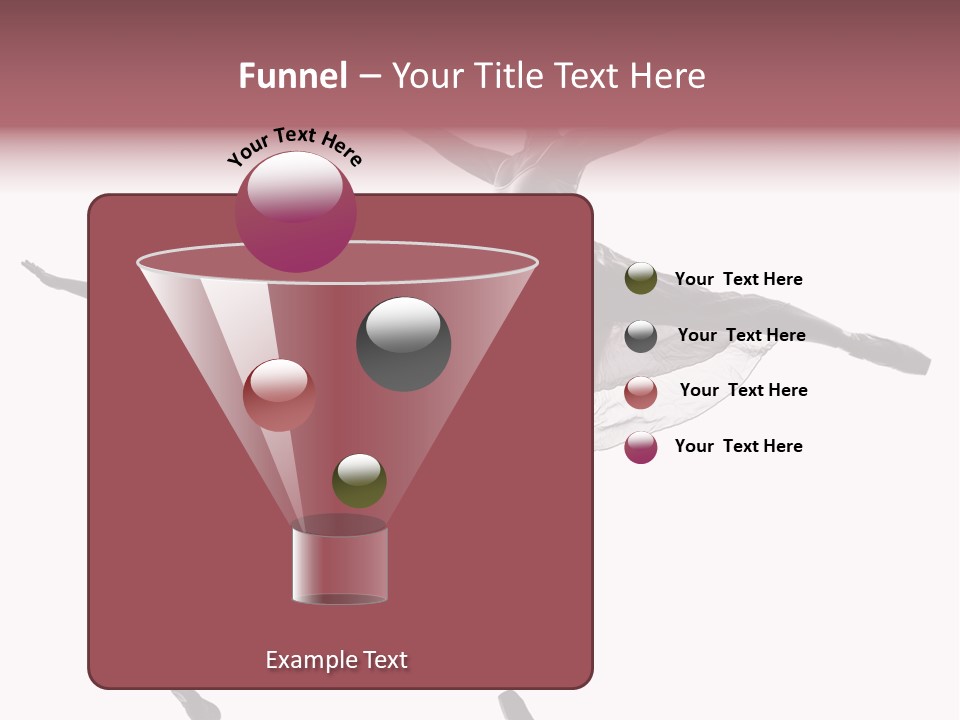 Two People Modern Ballet One Woman PowerPoint Template