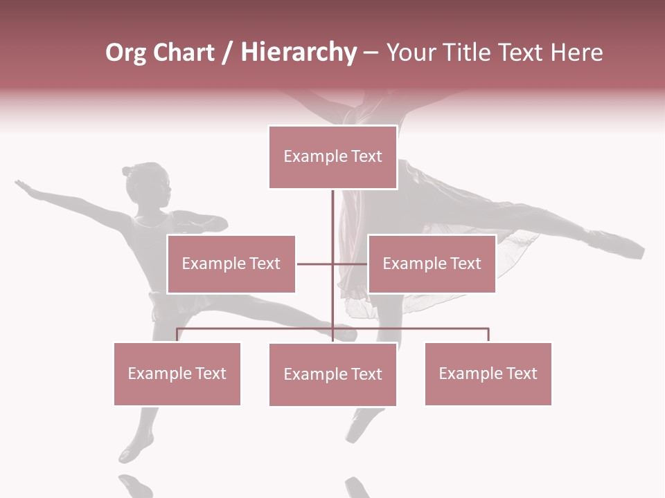 Two People Modern Ballet One Woman PowerPoint Template