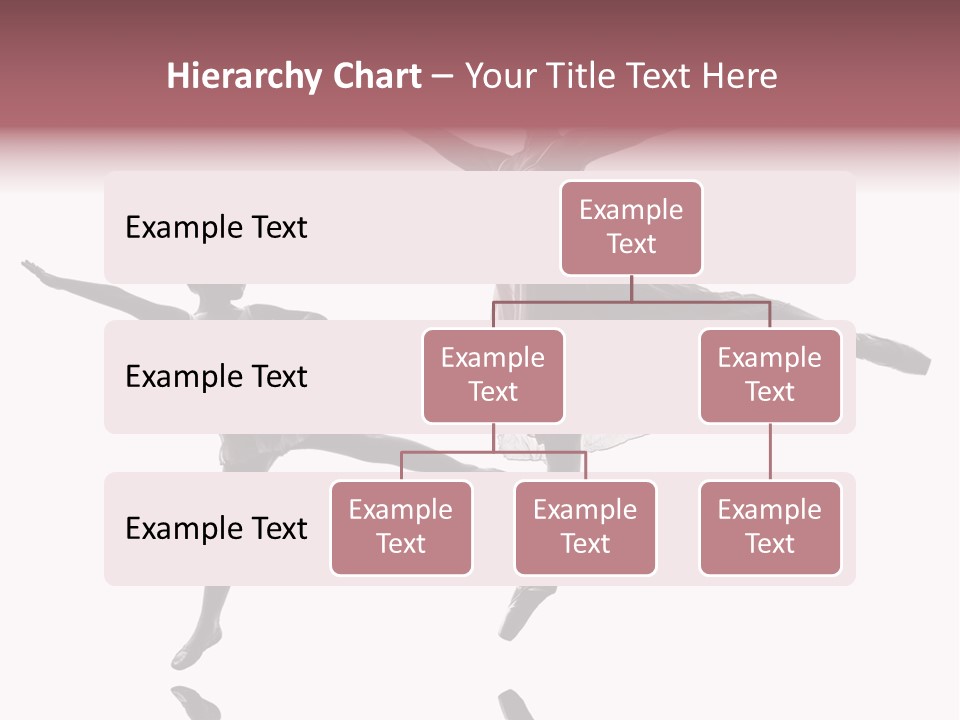 Two People Modern Ballet One Woman PowerPoint Template