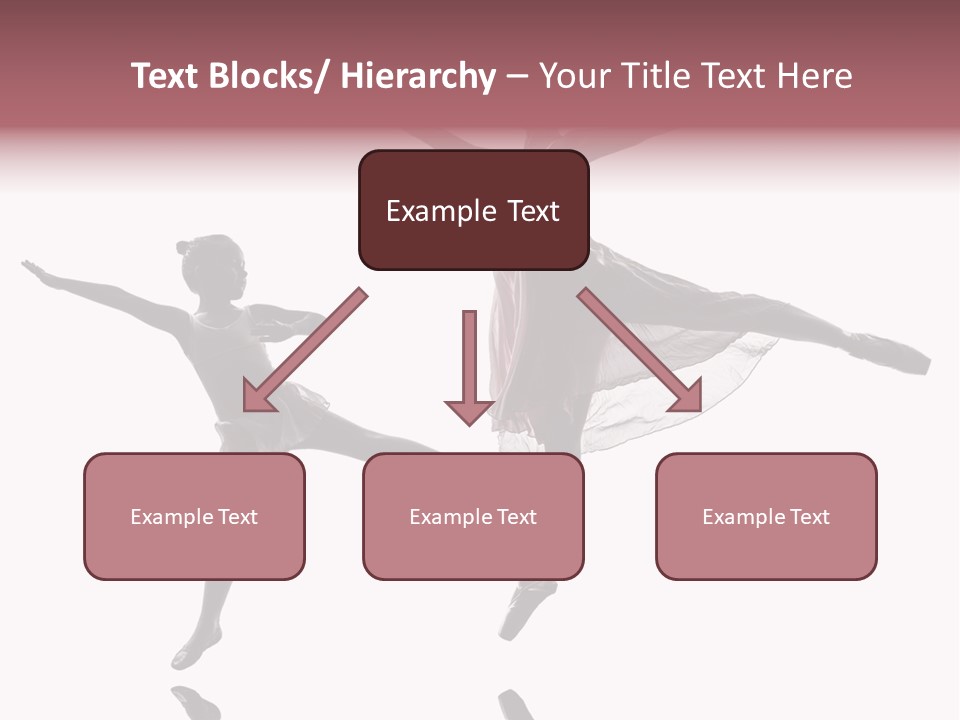 Two People Modern Ballet One Woman PowerPoint Template