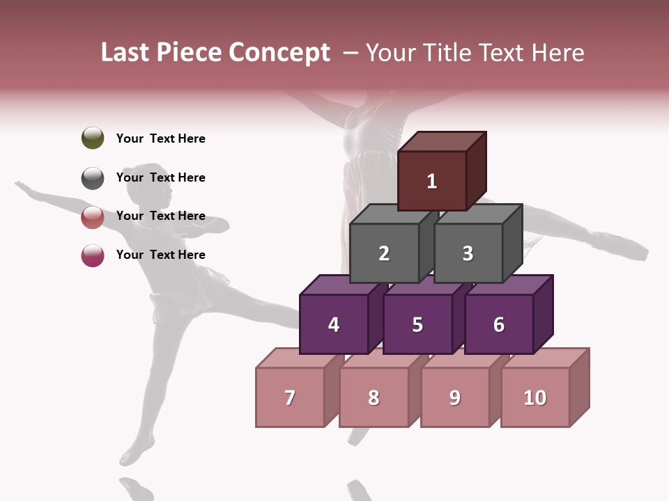 Two People Modern Ballet One Woman PowerPoint Template