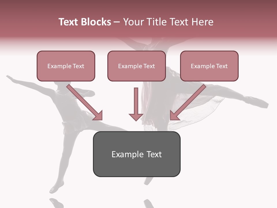 Two People Modern Ballet One Woman PowerPoint Template