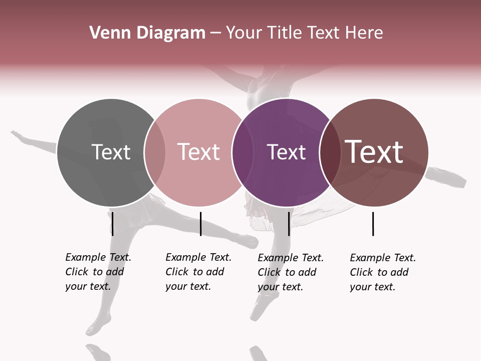 Two People Modern Ballet One Woman PowerPoint Template