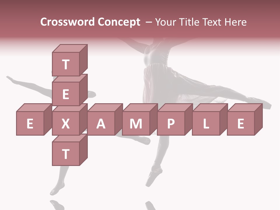 Two People Modern Ballet One Woman PowerPoint Template