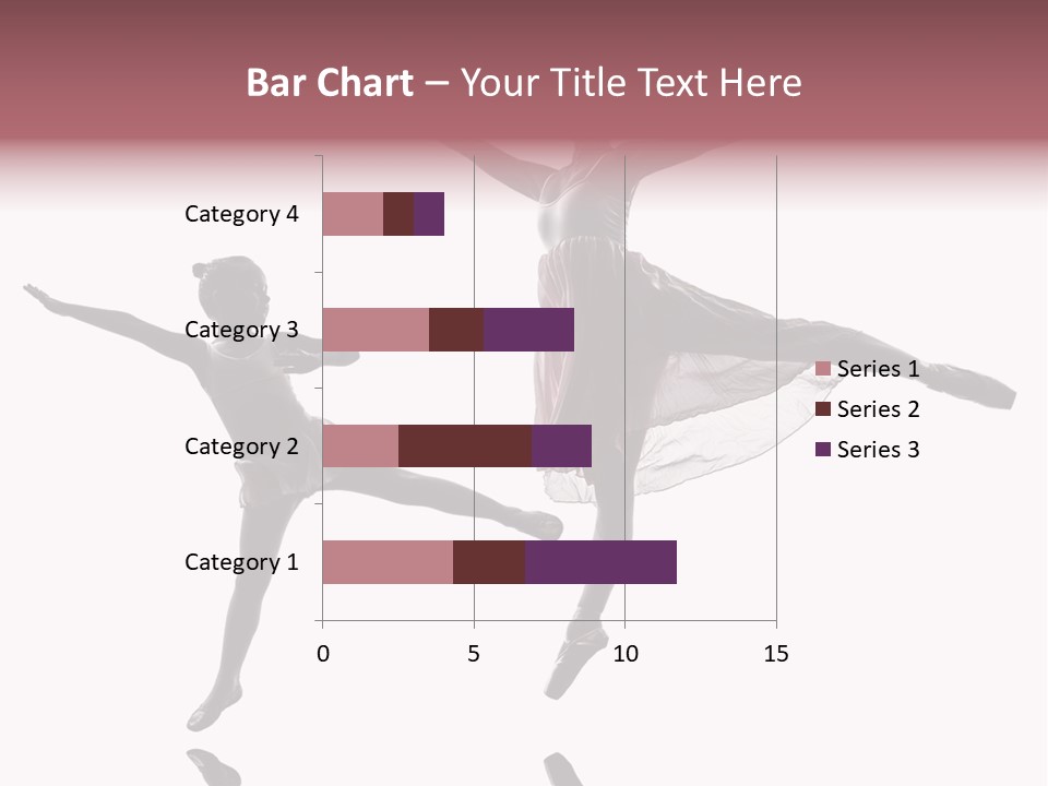 Two People Modern Ballet One Woman PowerPoint Template