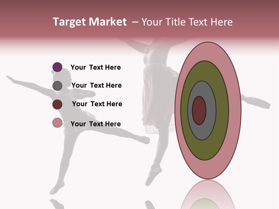 Two People Modern Ballet One Woman PowerPoint Template