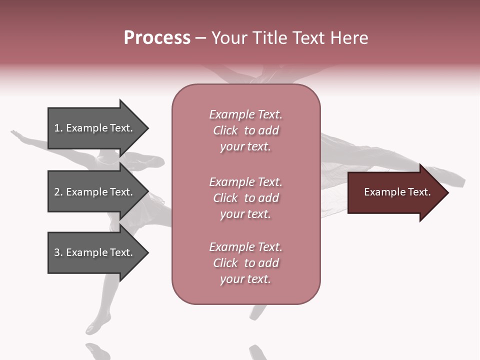 Two People Modern Ballet One Woman PowerPoint Template