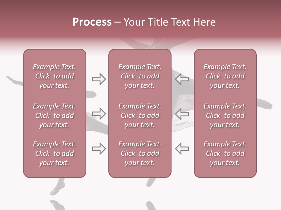 Two People Modern Ballet One Woman PowerPoint Template