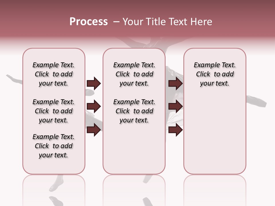 Two People Modern Ballet One Woman PowerPoint Template