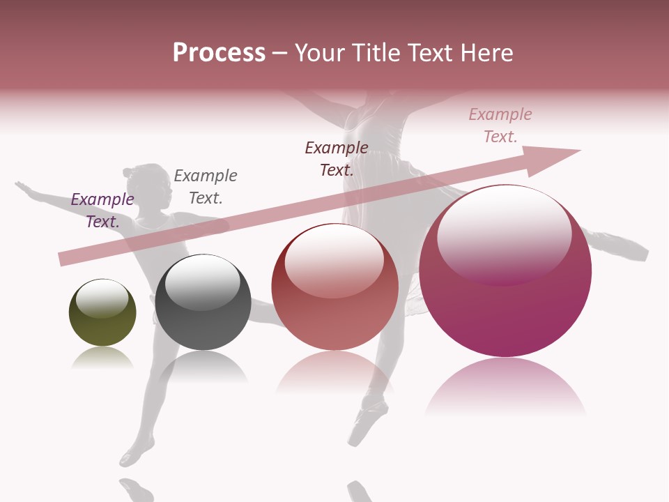 Two People Modern Ballet One Woman PowerPoint Template