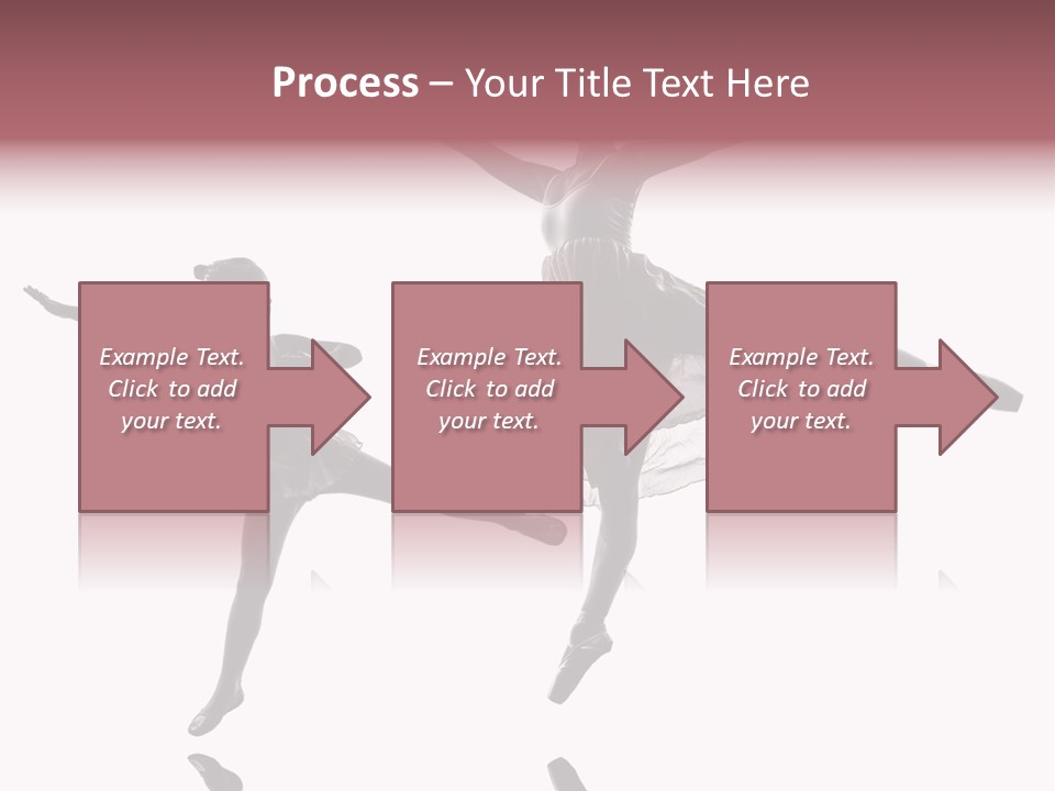 Two People Modern Ballet One Woman PowerPoint Template