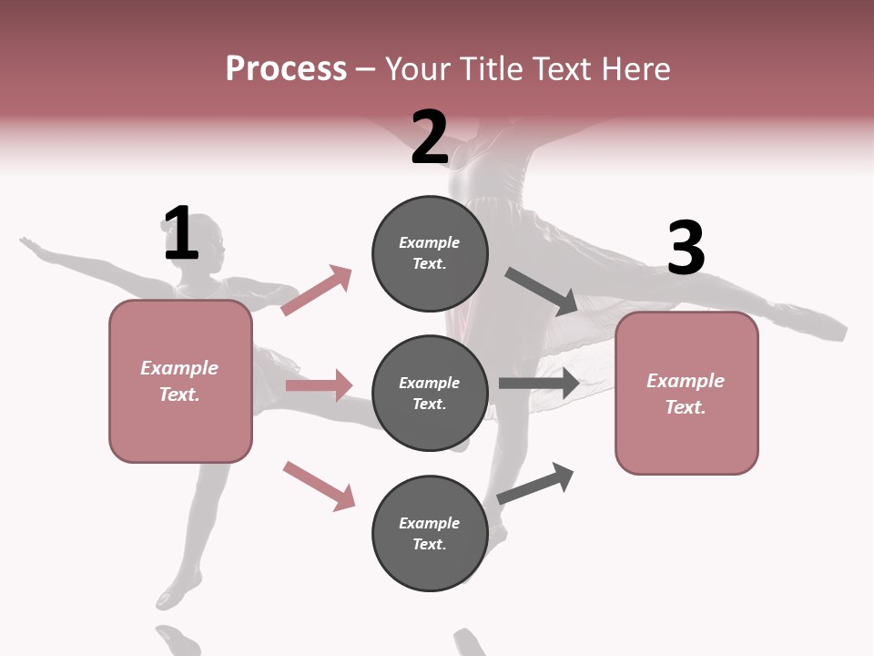 Two People Modern Ballet One Woman PowerPoint Template