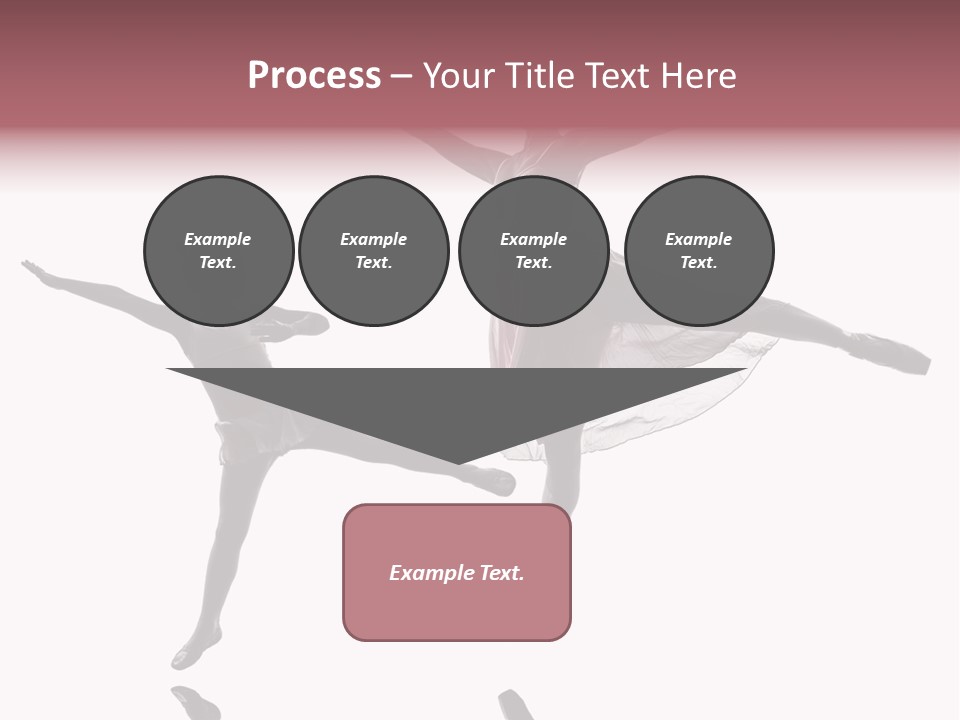 Two People Modern Ballet One Woman PowerPoint Template