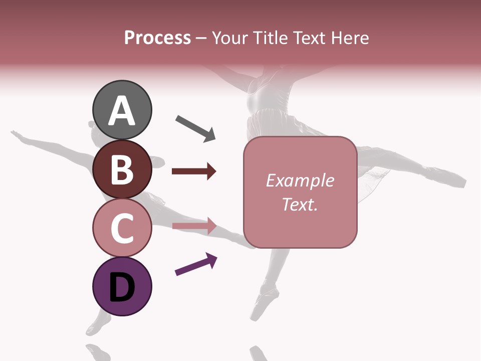 Two People Modern Ballet One Woman PowerPoint Template