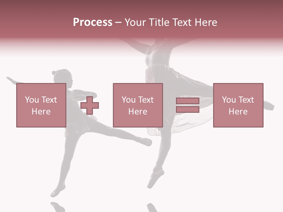 Two People Modern Ballet One Woman PowerPoint Template