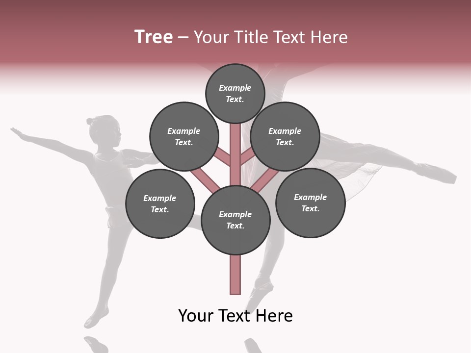 Two People Modern Ballet One Woman PowerPoint Template