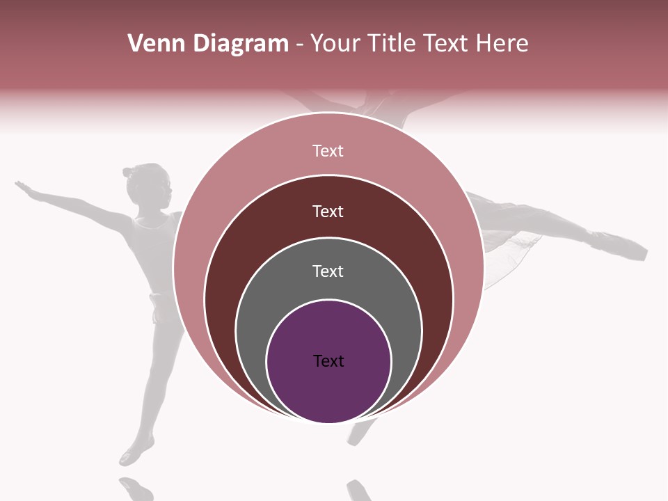 Two People Modern Ballet One Woman PowerPoint Template