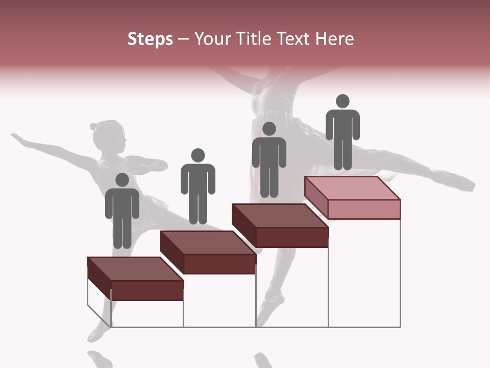 Two People Modern Ballet One Woman PowerPoint Template