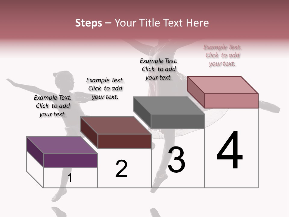 Two People Modern Ballet One Woman PowerPoint Template