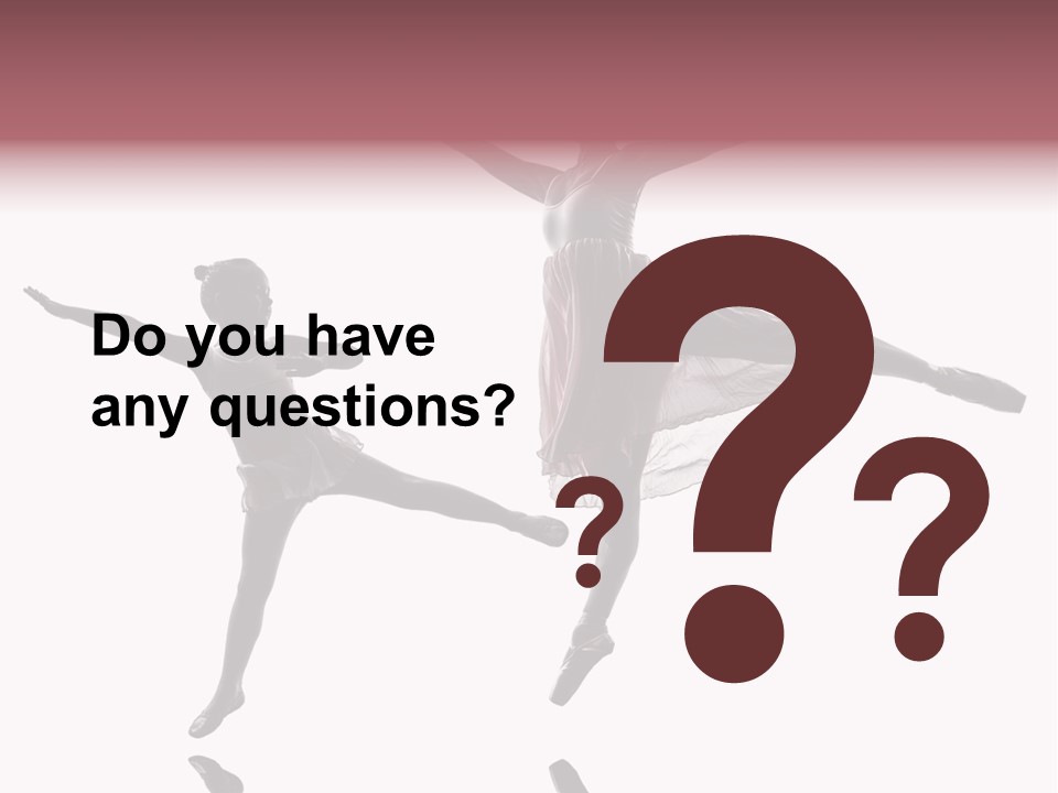 Two People Modern Ballet One Woman PowerPoint Template