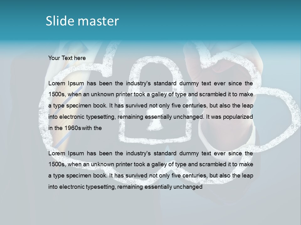 Web Blue Safety PowerPoint Template