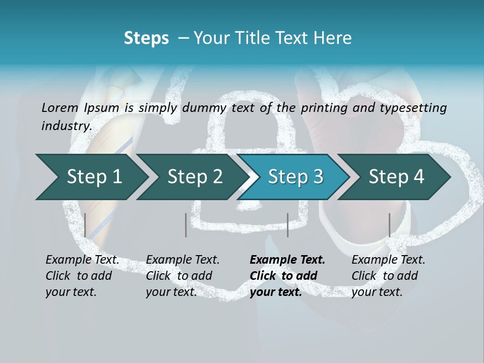 Web Blue Safety PowerPoint Template