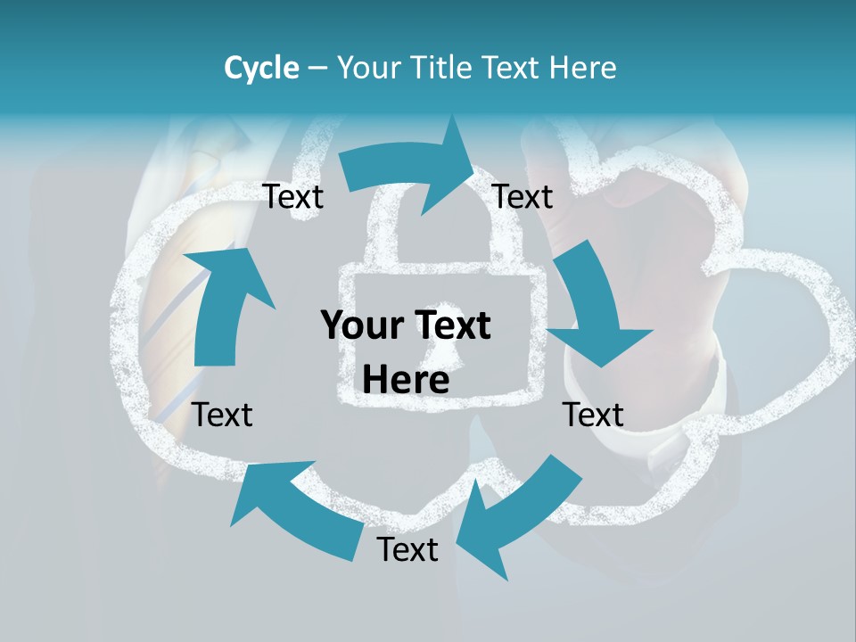 Web Blue Safety PowerPoint Template