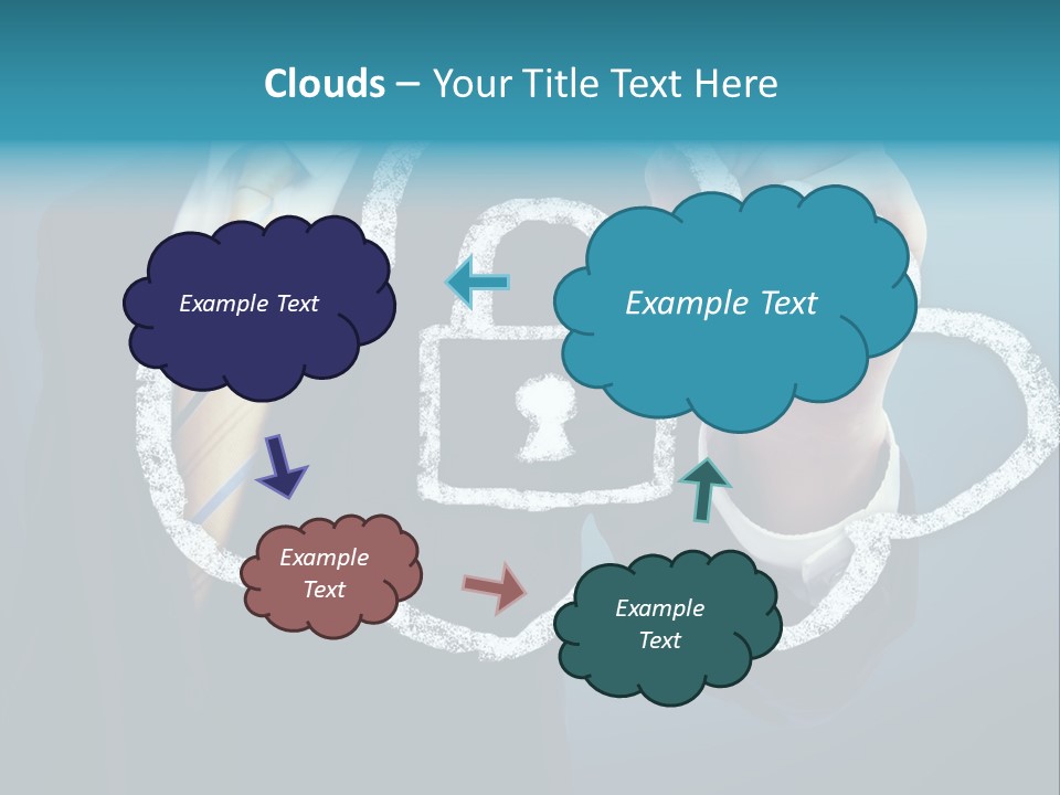 Web Blue Safety PowerPoint Template