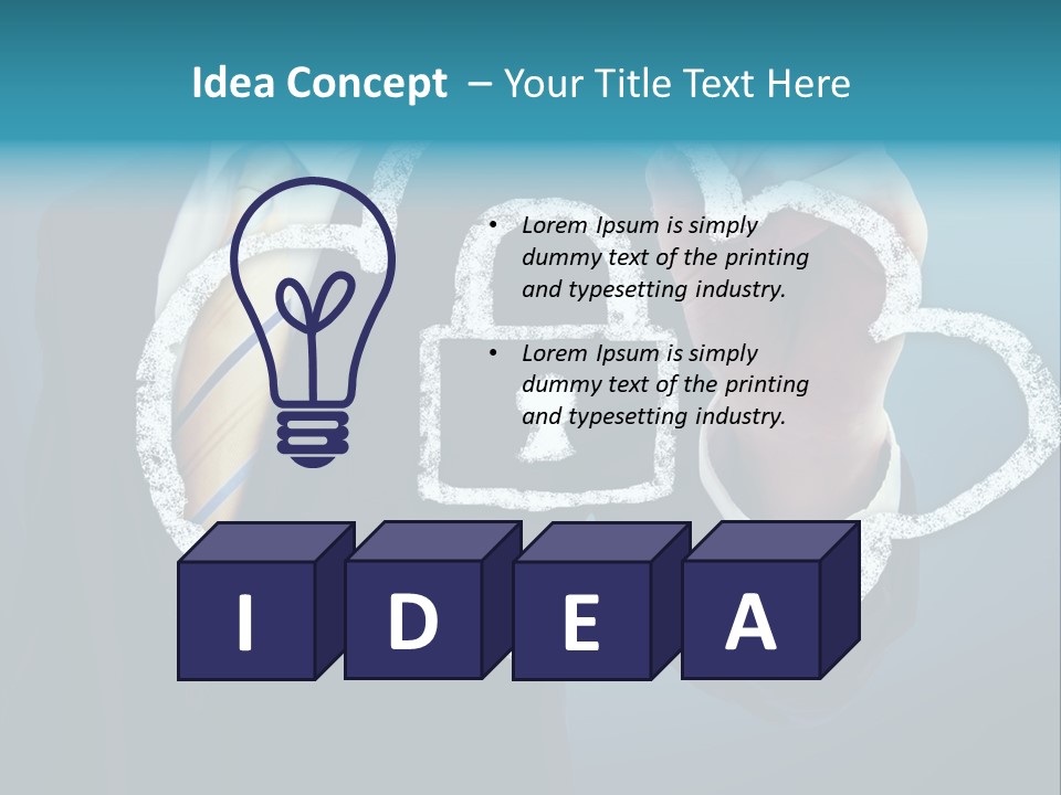 Web Blue Safety PowerPoint Template