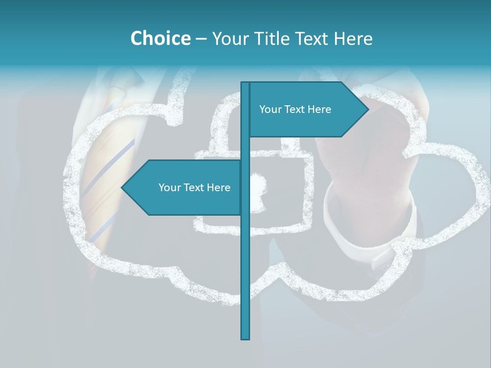 Web Blue Safety PowerPoint Template